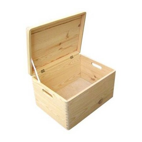 BAULETTO LEGNO NATURALE C/COP 40x30x24cm CASL2154