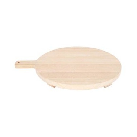 TAGLIERE TONDO IN LEGNO C/MANICO ø34cm CASL2729