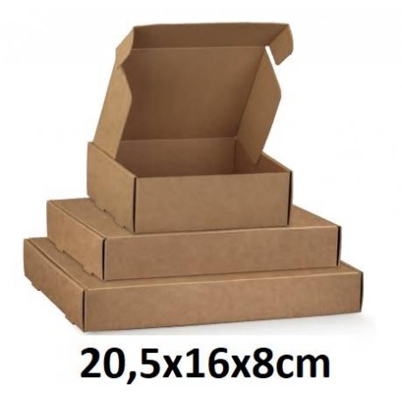 SCATOLA FAST 20,5x16x8cm AVANA LISCIA 10pz