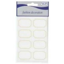 ETICHETTE ADESIVE WHITE 30x45mm 48pz
