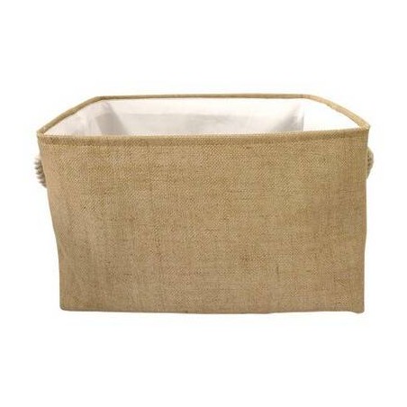 CESTELLO COTONE NATURAL C/MANIGLIE 47x35x32cm COT02490