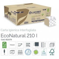 IGIENICA INTERFOGLIATA ECO NATURAL 210 8400fg (40x210) LUCART