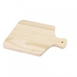 TAGLIERE IN LEGNO C/MANICO 28,5x24x1,5cm