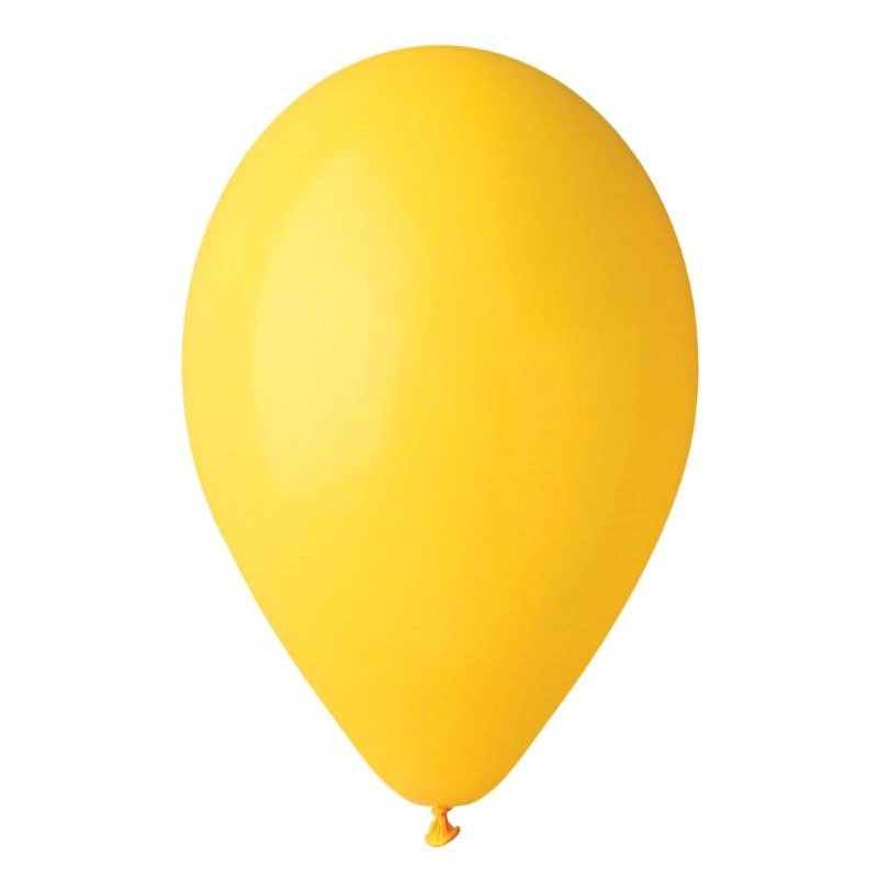 PALLONCINI LATTICE MEDIUM 10 26cm 100pz GIALLO