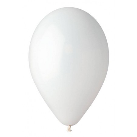 PALLONCINI LATTICE MEDIUM 10 26cm 100pz  BIANCO BIG