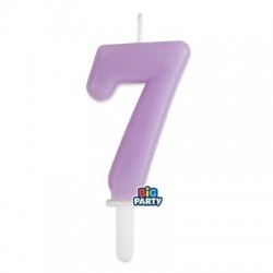 CANDELINA NUMERO 7 TINY PLUMP LILLA 7cm