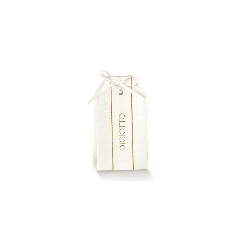 SCATOLA TAG ST.CALDO 18ANNI 5,5x3,5x10cm 10pz