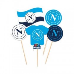 SET MINI CAKE TOPPER NAPOLI 5pz