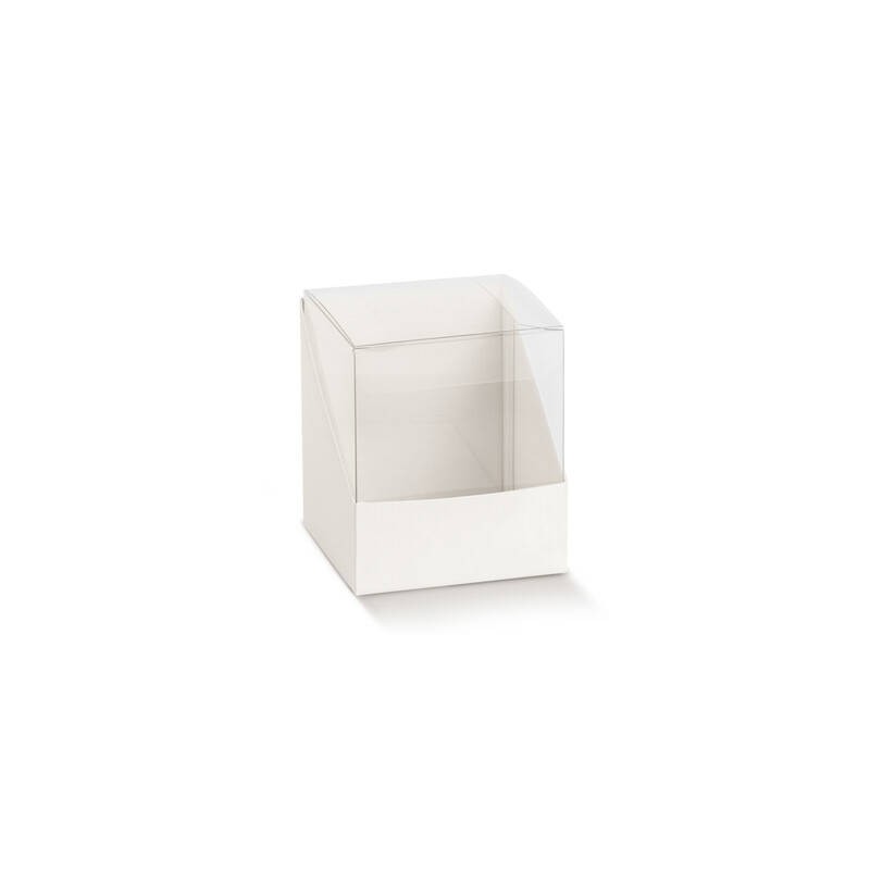 SCATOLA DUO 10x10x9cm FIBRA BIANCO 10pz