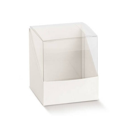 SCATOLA DUO 10x10x9cm FIBRA BIANCO 10pz