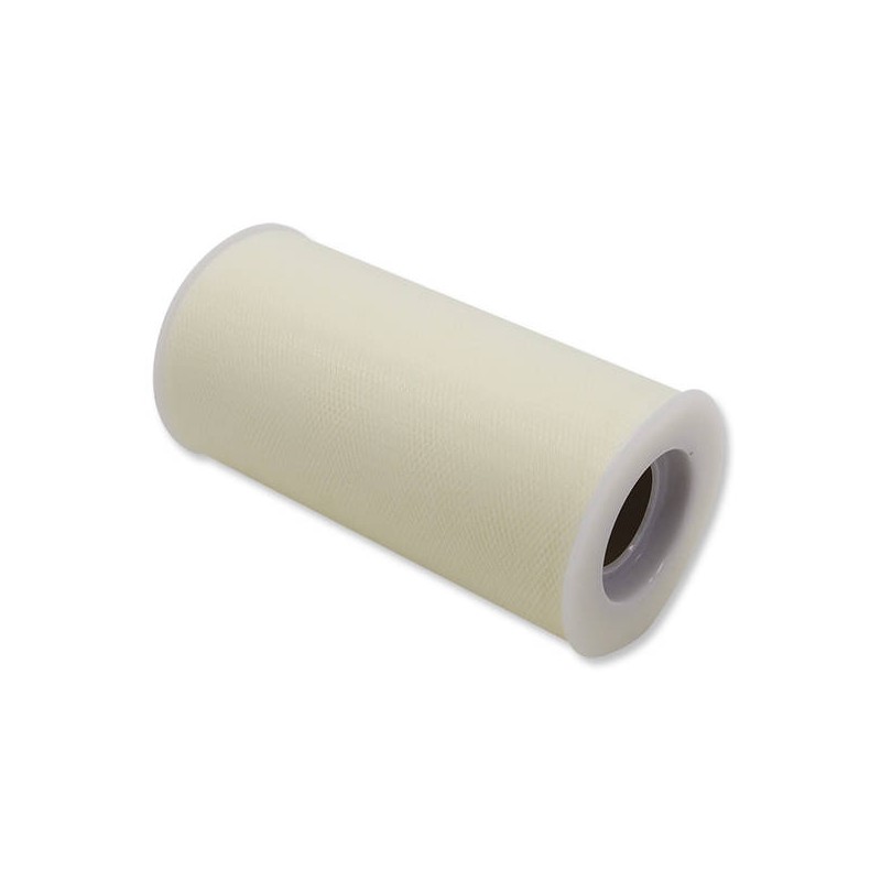 TULLE ROTOLO cm12,5x25mt AVORIO BIG