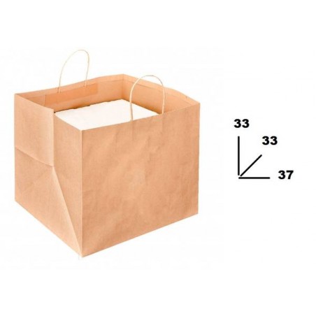BORSA CARTA AVANA MIS.37x33x33cm PIZZAPACK