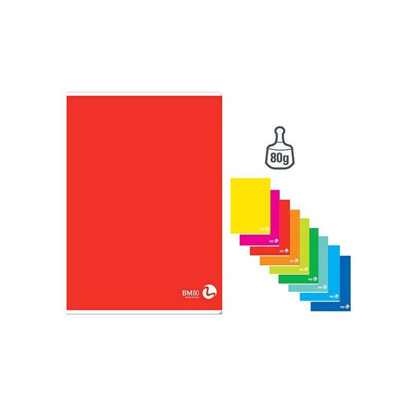 QUADERNO MAXI P.M. TOP COVER 80pag 80+R 4mm