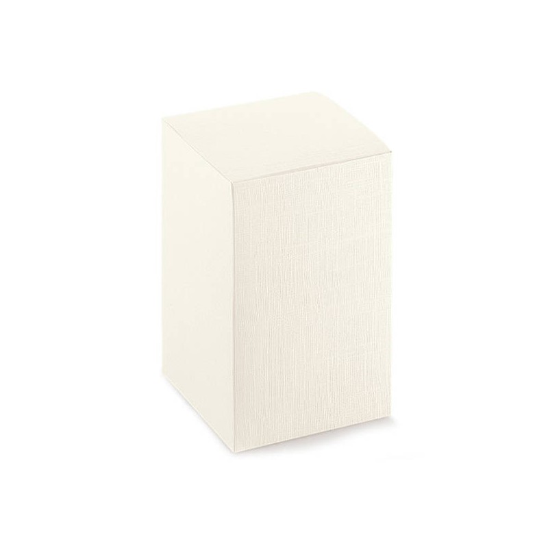SCATOLA ASTUCCIO SETA BIANCO 10x10x12cm 10pz