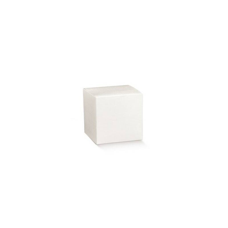 SCATOLA PIEGHEVOLE FIBRA BIANCO 10x10x16cm 10pz