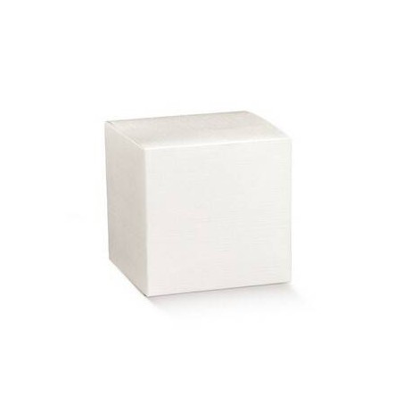 SCATOLA PIEGHEVOLE FIBRA BIANCO 10x10x16cm 10pz