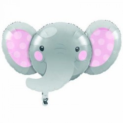 PALLONE MYLAR S/SHAPE ELEFANTINO GIRL 53x89cm