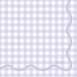 TOVAGLIOLI 33x33 VICHY LILLA 16pz