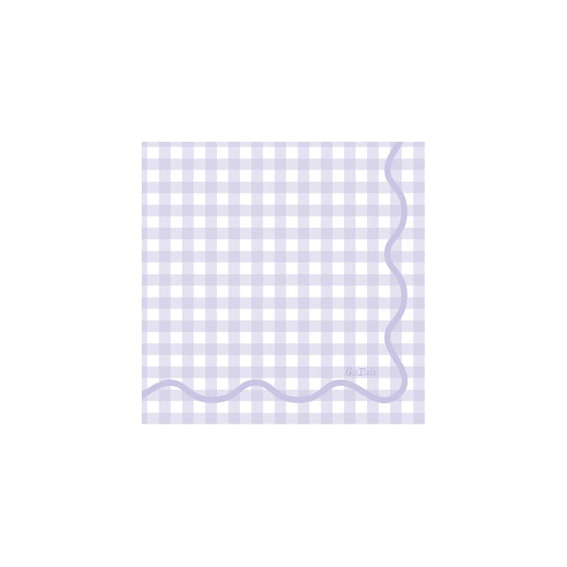 TOVAGLIOLI 33x33 VICHY LILLA 16pz