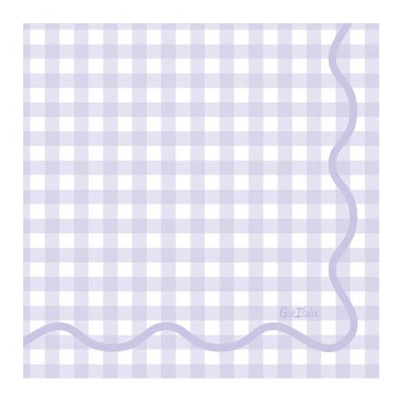 TOVAGLIOLI 33x33 VICHY LILLA 16pz