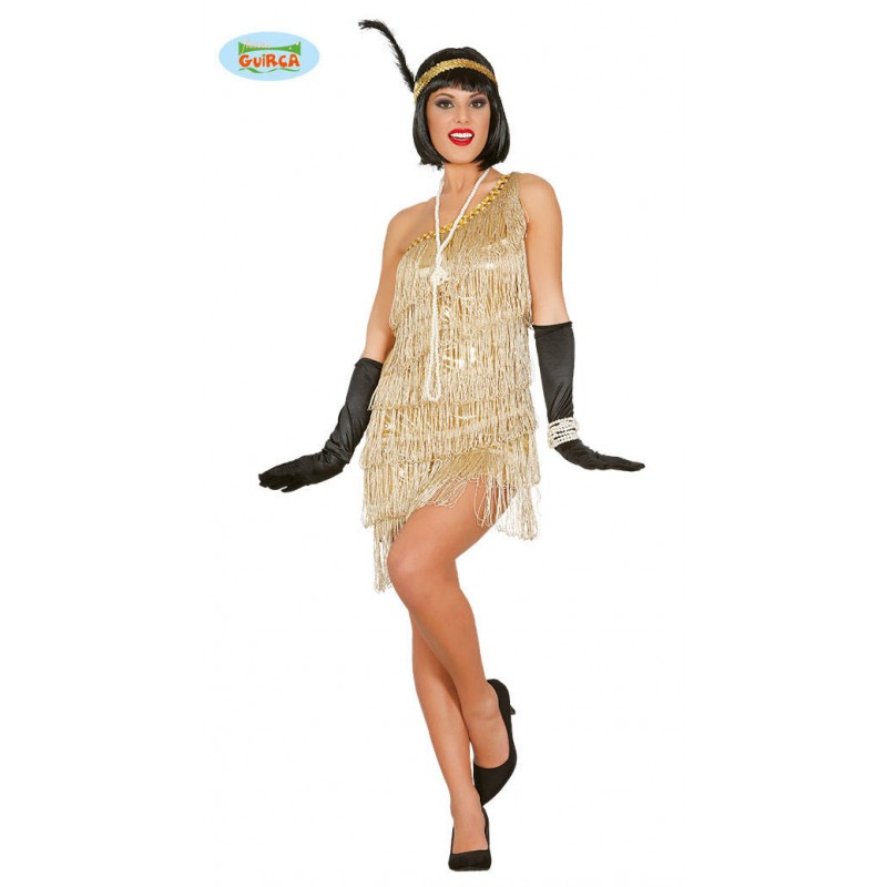 COSTUME CHARLESTON ORO TG.S