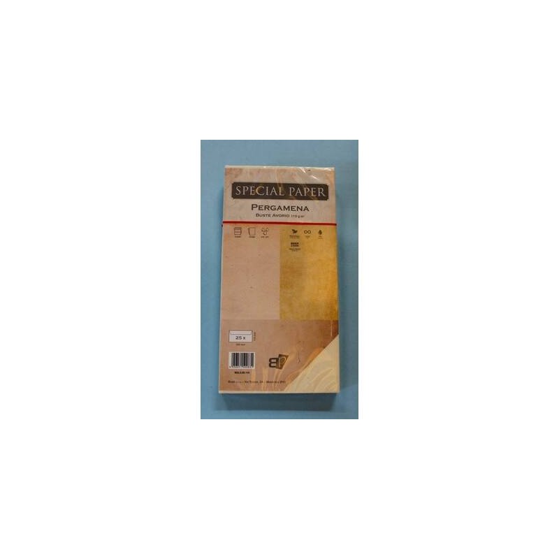 BUSTE 11x22 PERGAMENA AVORIO gr.110 25pz