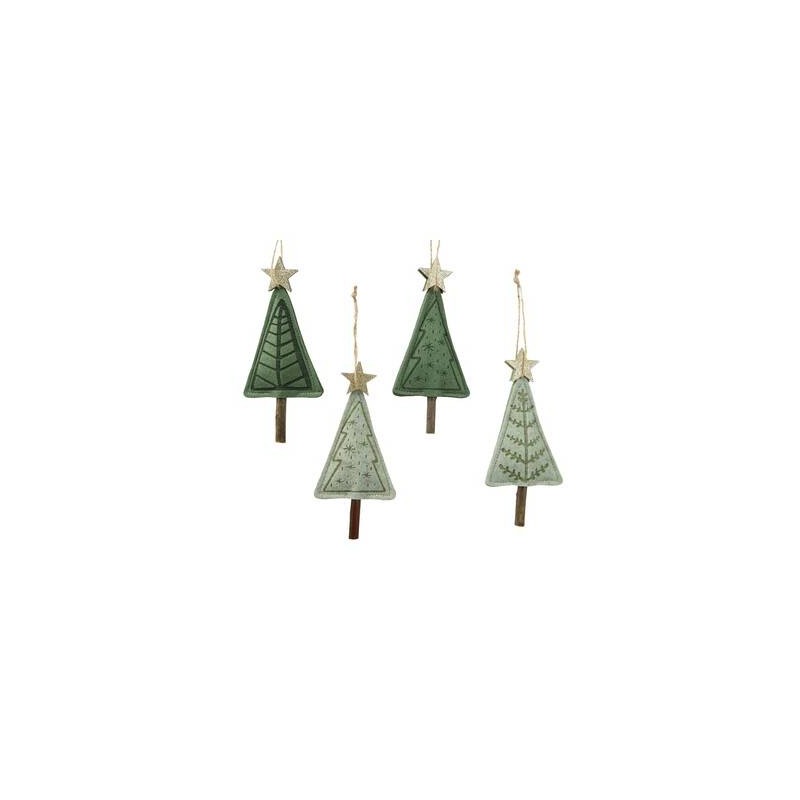 APPENDINO ALBERO IN FELTRO h14cm 4 mod. ass