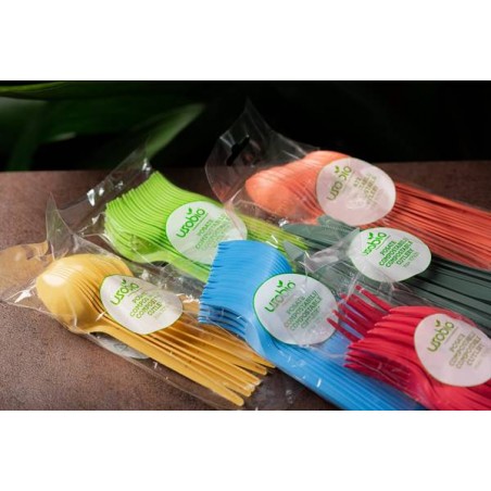 COLTELLI LEAN COLOREAT BIO COMPOSTABILE 10pz VERDE ACIDO