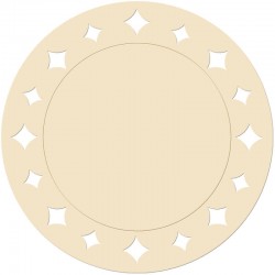 SOTTOPIATTI CARTONCINO ø33cm 6pz PANNA