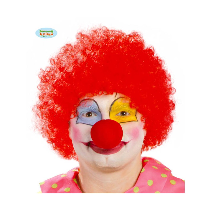 PARRUCCA RICCIA ROSSA CLOWN