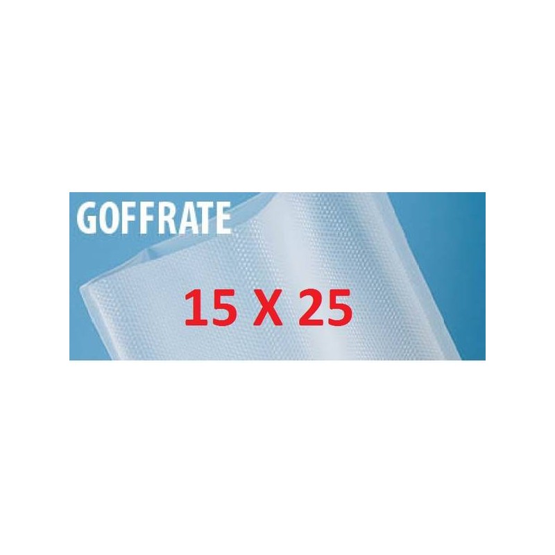 BUSTE SOTTOVUOTO GOFFRATE V9 MIS.15x25cm 10pz