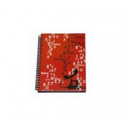 RUBRICA TELEFONICA mm152x214 48 FOGLI 140gr SPIRALATA DIS. B ROSSO