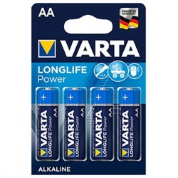 BATTERIE STILO ALCALINA VARTA AA LONGLIFE 4pz