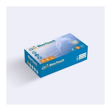 Mr.Care - GUANTI NITRILE BLUETOUCH SENZA POLVERE 100pz TG.S