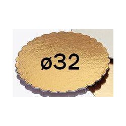 DISCO CARTONE KAPPATO ORO ø32 2 PEZZI