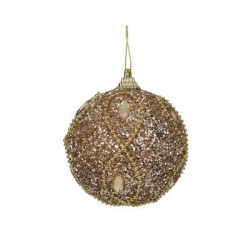 PALLINA FOAM GLITTER CHAMPAGNE ø8cm