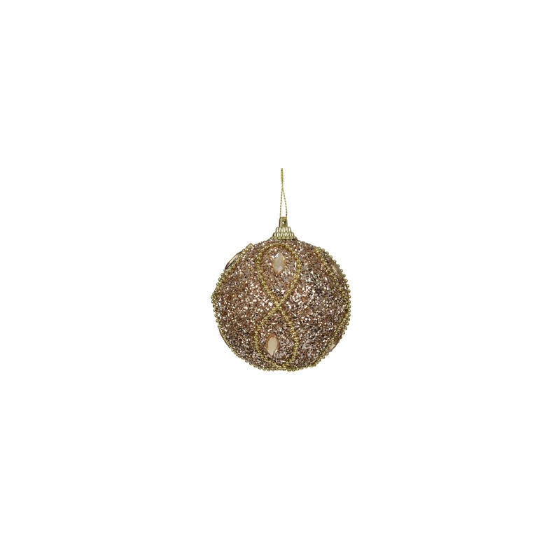 PALLINA FOAM GLITTER CHAMPAGNE ø8cm