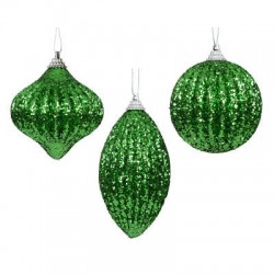 PALLINA GLITTER COLOR VERDE BRILLANTE FORME ASS.TE 1pz