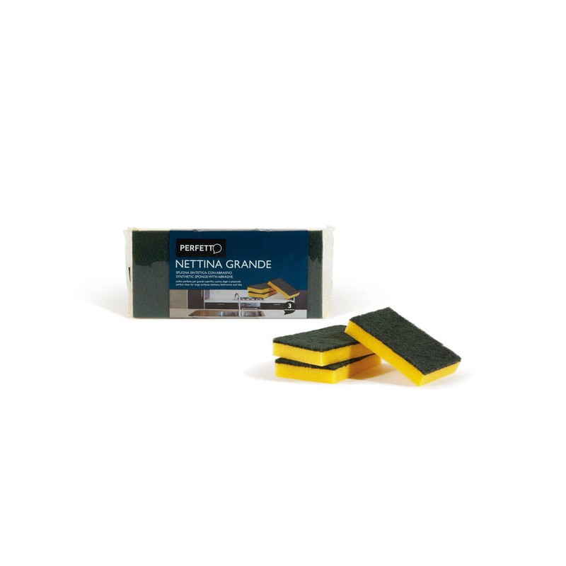 SPUGNA ABRASIVA NETTINA GRANDE 3pz