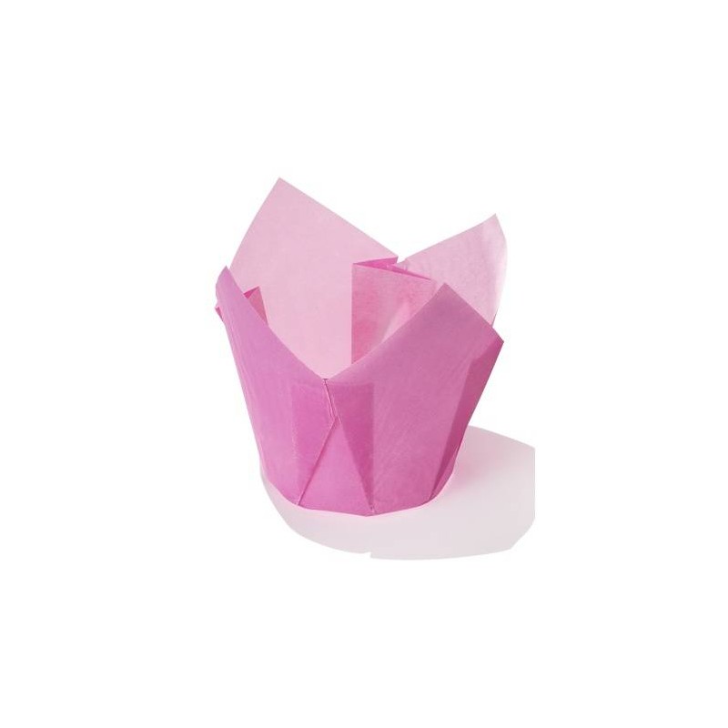 PIROTTINI TULIP 50x50mm H.72mm FUCSIA 120pz