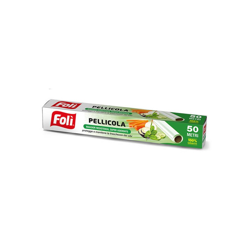 ROTOLO PELLICOLA TRASPARENTE 50mt FOLI'