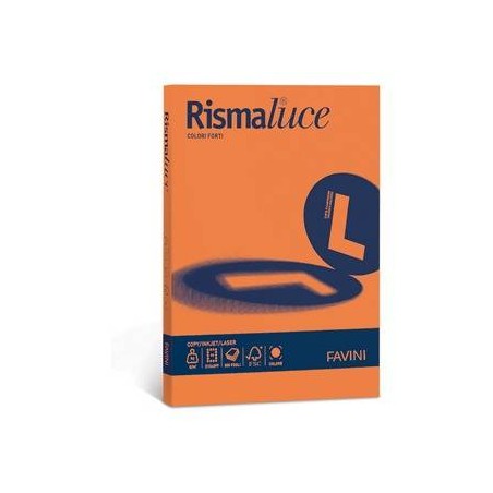 CARTA A4 90gr RISMA COLOR 100fg ARANCIO 56