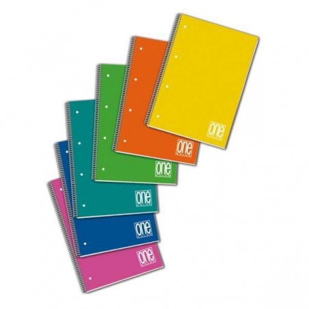 QUADERNO SPIRALATO COLOR 60fg RIG. 1 RIGO BM 16x21cm