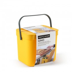 PATTUMIERA GINO RIFIUTI ORGANICI 7lt GIALLO