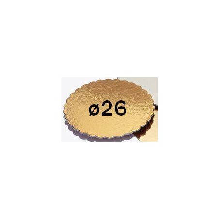 DISCO CARTONE KAPPATO ORO ø26 3 PEZZI