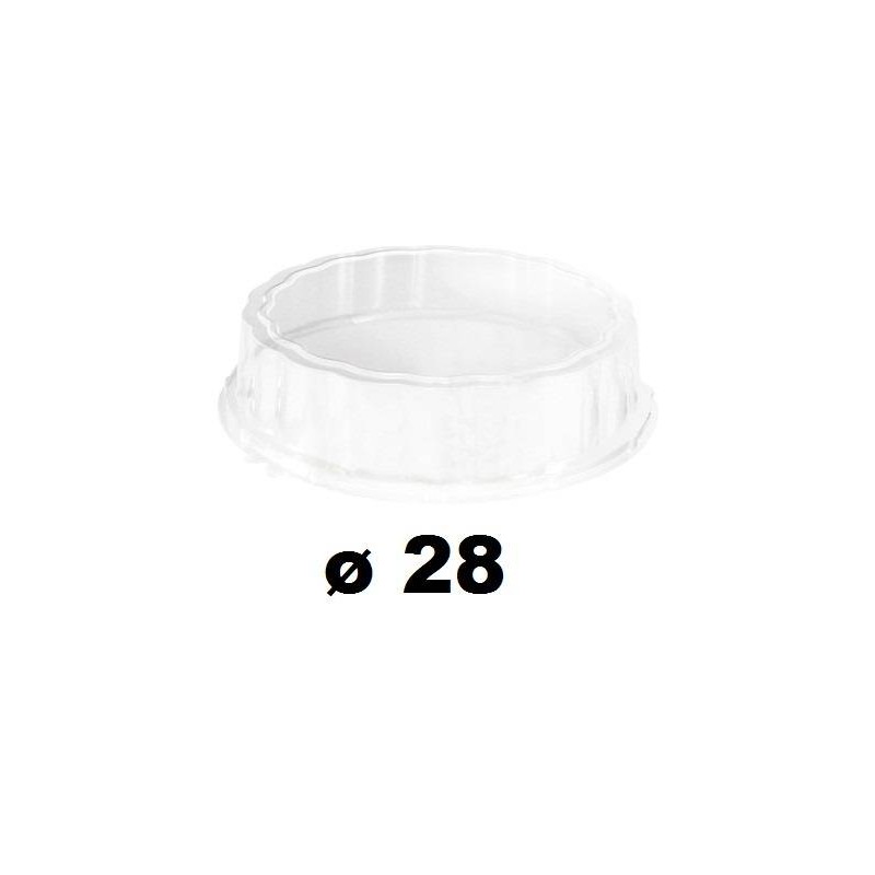 COPERCHIO MEDORO ø28x8cm PET