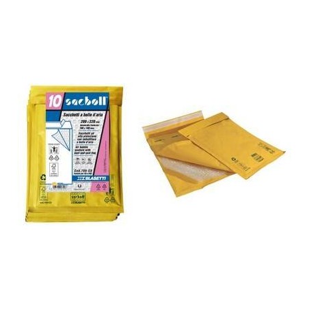BUSTA IMBOTTITA SACBOLL int.15x21cm est.17x27cm C 10 PEZZI