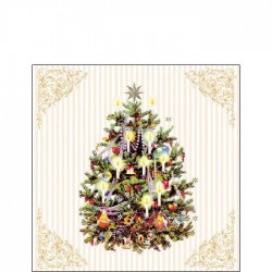 TOVAGLIOLI 25x25 X-MAS TREE CREAM 20pz