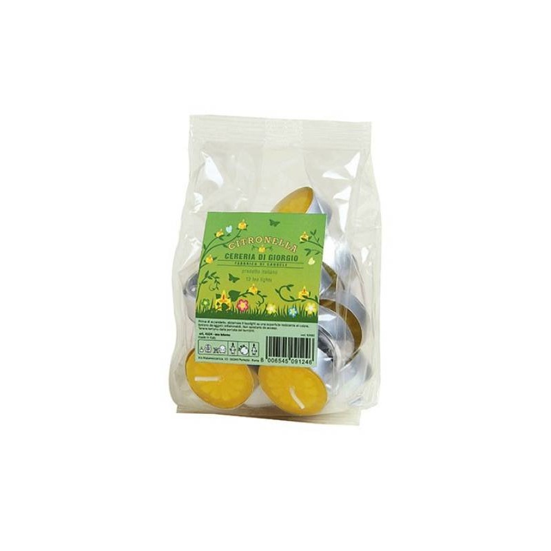 TEA CANDLES CITRONELLA 12pz CDG