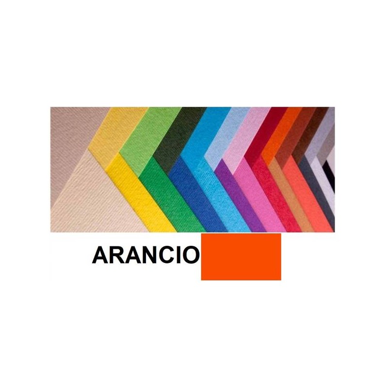 CARTONCINO BRISTOL 50x70cm 200gr ARANCIO FABRIANO